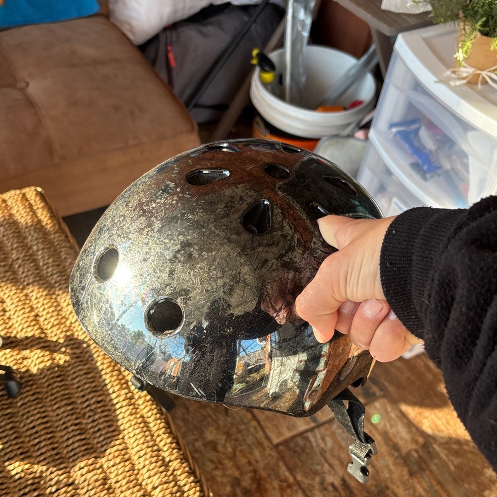 Black Reflective Helmet